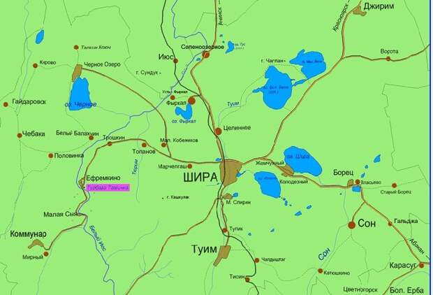 Пещера Кашкулакская. Карта местности.