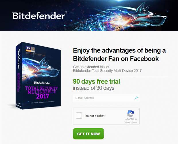 Bitdefender Total Security на 3 месяца бесплатно (для 5 устройств)