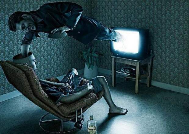 Телевидение приводит к большему употреблению алкоголя.