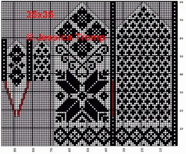 Жаккардовые узоры для варежек на спицах схемы