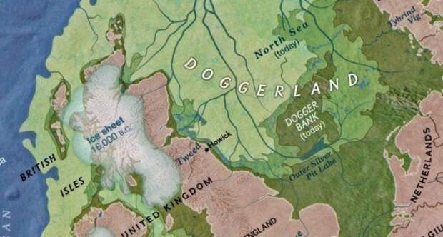 Доггерленд - часть Европы, затонувшая во время прошлого глобального потепления.