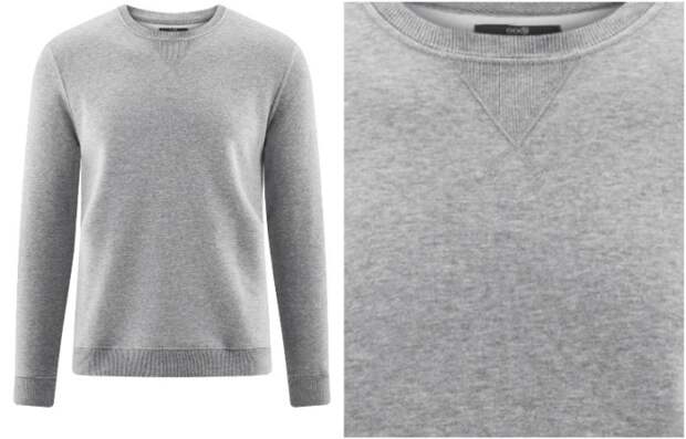 Треугольник помогает толстовке держать форму Треугольник помогает толстовке держать форму