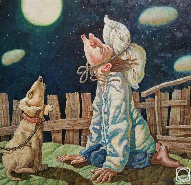 Лунная соната. Живопись от Меренкова Сергея. Лунная соната. Живопись от Меренкова Сергея.