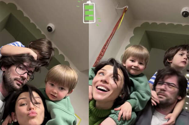 Телеведущие Алина Астровская и Антон Лаврентьев снялись со своими детьми