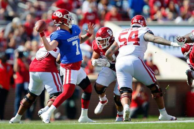 Spencer Rattler Knee Brace Injury Theory 2021 Spring Game