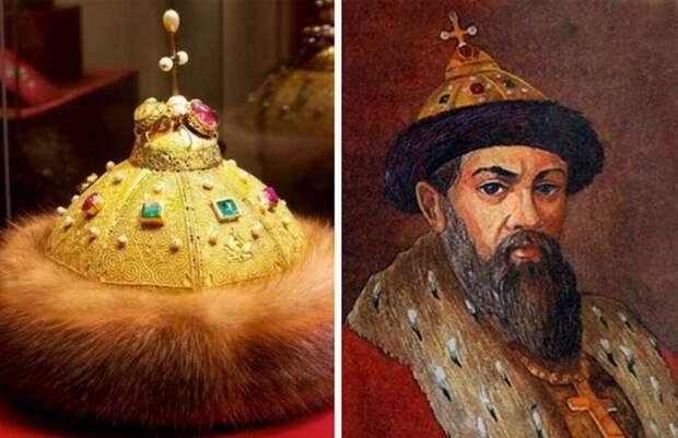 Шапка Мономаха появилась в период правления Ивана Калиты, и стала одним из госсимволом для русских царей.
