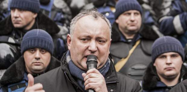 Игорь Додон. Антиправительственный митинг в Кишиневе