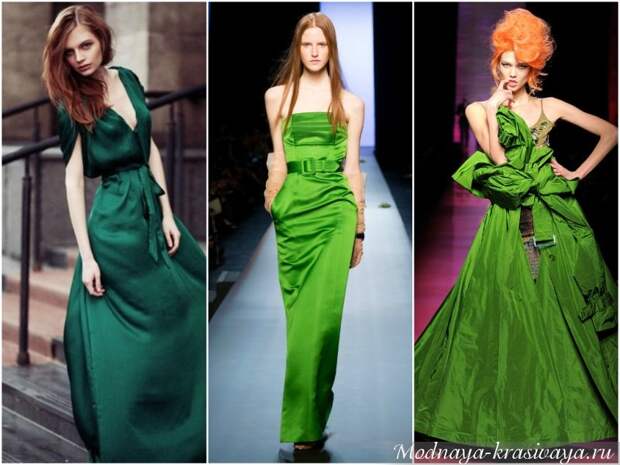 Девушки с рыжими волосами в зеленых платьях