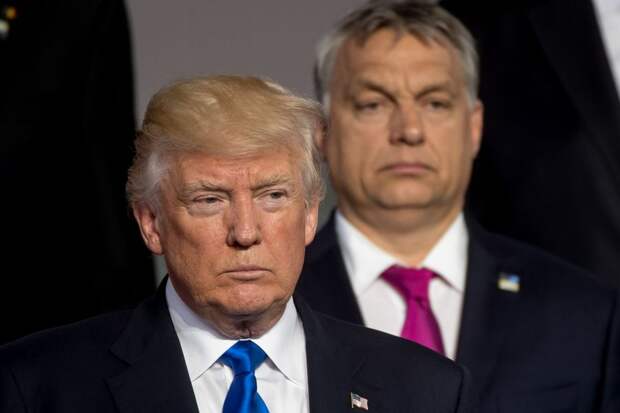 Президент США Дональд Трамп и премьер-министр Венгрии Виктор Орбан