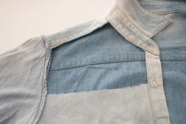 переделка джинсовой рубашки