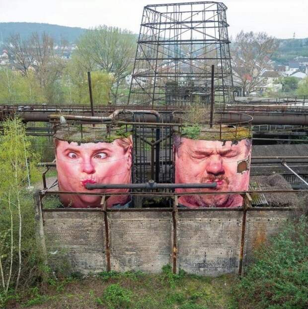 Забавный стрит-арт Забавный стрит-арт