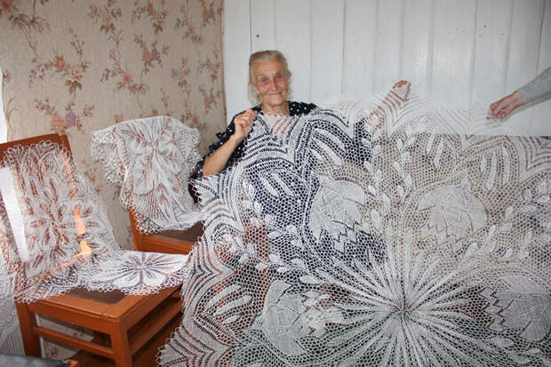 Поэтому увиденное в доме Анны Андреевны Берёзкиной из деревни Коромыслово произвело достаточно сильное впечатление Художественное вязание, вязание, спицы