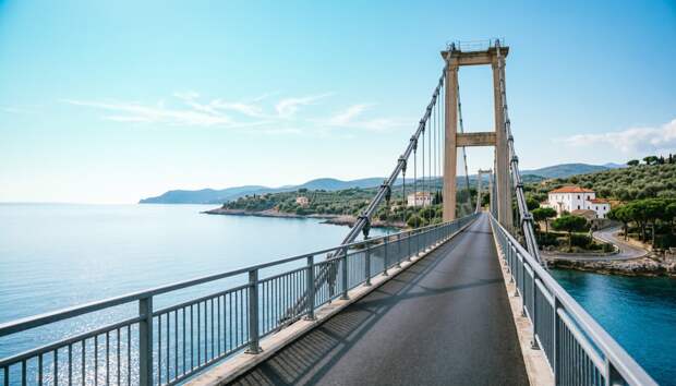 В Италии построят самый длинный подвесной мост