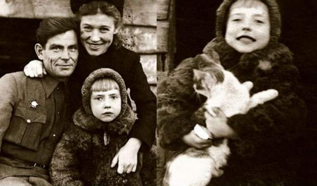 Инна Чурикова в детстве с родителями
