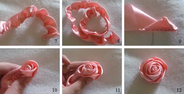 Как сделать розу из атласной ленты своими руками: пошаговая инструкция с фото