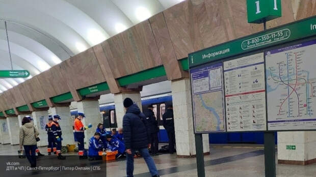 Мужчина свалился на рельсы в петербургском метро