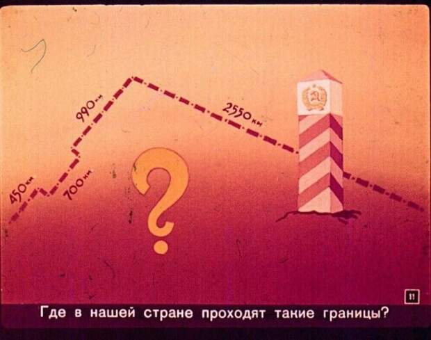 Диафильм вместо учебника по географии