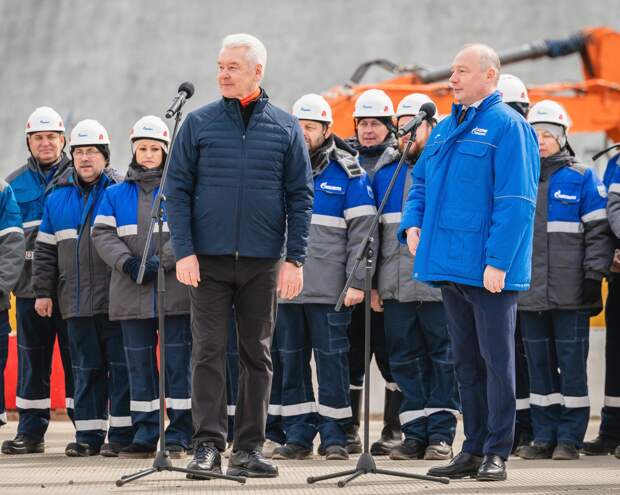 Миллер и Собянин дали старт строительству новых энергоблоков на ТЭЦ в Москве