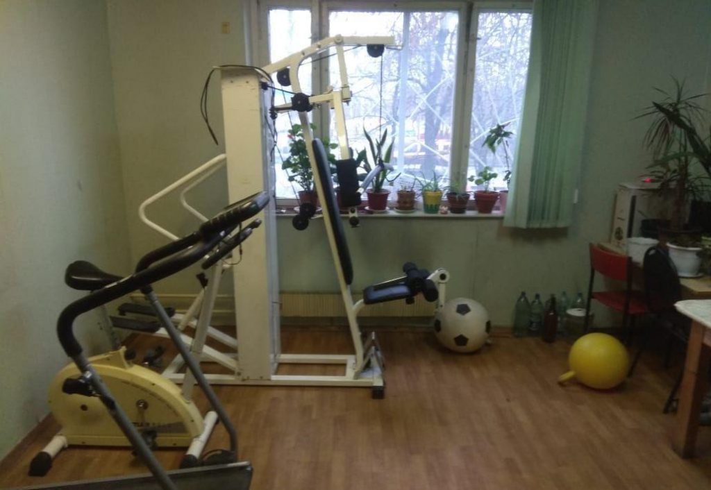 Уголок спорта. Фото предоставлено обществом инвалидов