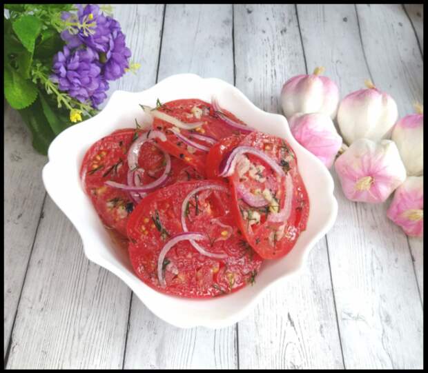 "Закусочные" помидоры за 5 минут - старый, вкуснейший рецепт из СССР!
