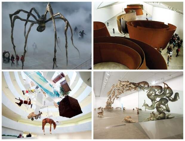 Экспозиции Guggenheim Museum под стать его архитектурным формам (Испания). | Фото: ru.depositphotos.com.