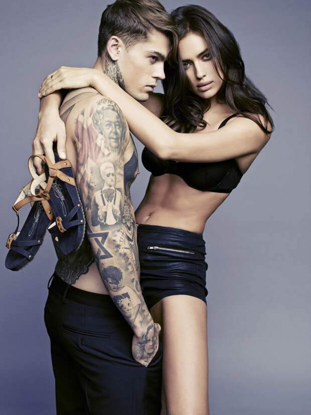 Ирина Шейк (Irina Sheik) и Стивен Джеймс (Stephen James) в фотосессии для Xti (весна-лето 2014), фото 3