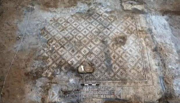 В древнем монастыре найдена мозаика, которой 1500 лет археология, древний монастырь, история, мозаика, находка ученых, раскопки, факты из прошлого, христианство