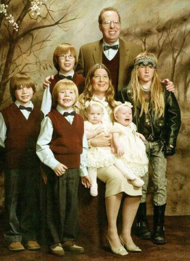 Нелепые фотографии американских семей