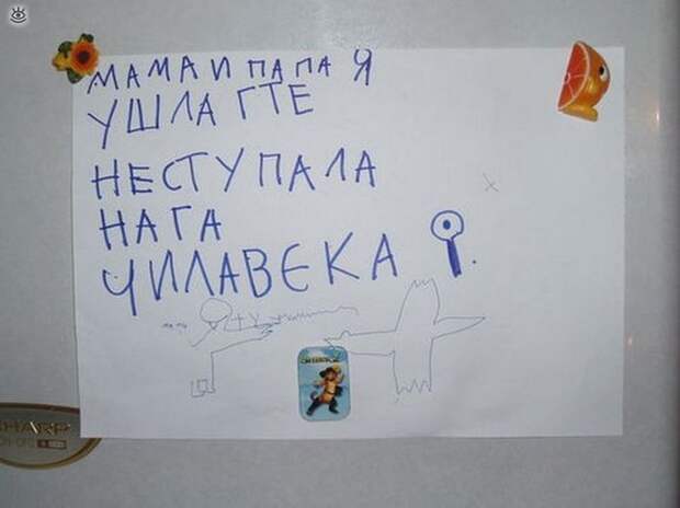 Смешные записки на холодильнике 18
