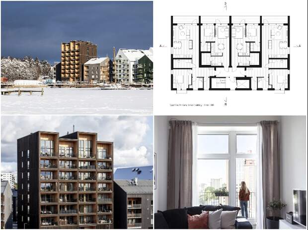 Власти города планируют расширят возможности жилищного строительства, используя древесину (ЖК «Kajstaden», Швеция). | Фото: allusanewshub.com/ © Nikolai Jakobsen.