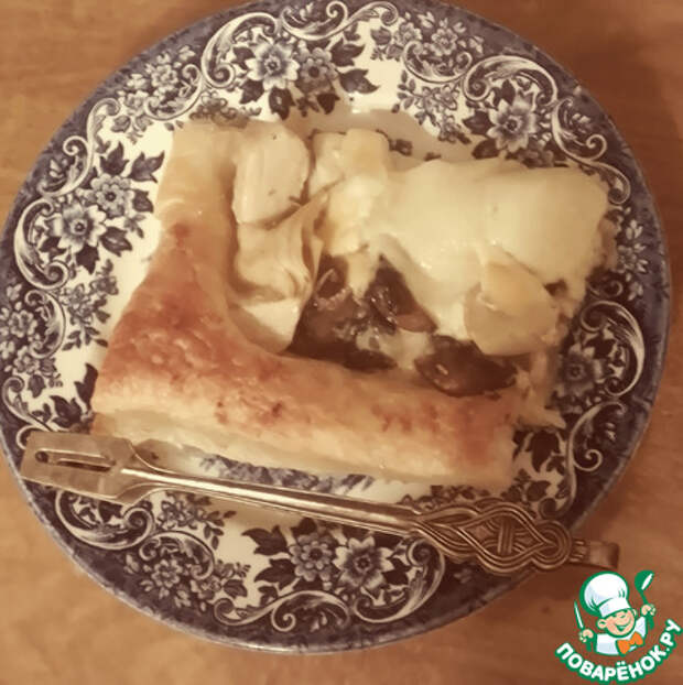 Пирог-киш с грибами и артишоками