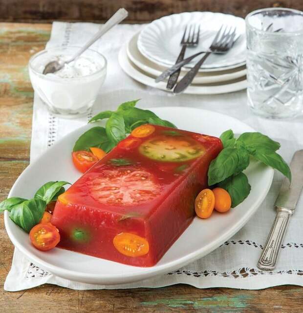 Желе из помидоров. \ Фото: tasteofthesouthmagazine.com. Желе из помидоров. \ Фото: tasteofthesouthmagazine.com.