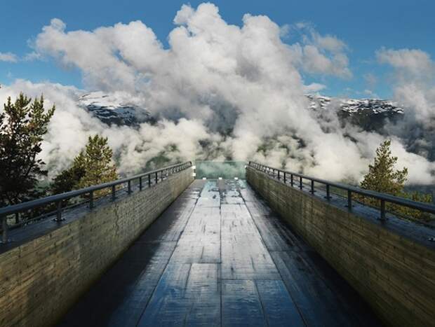 Aurland Lookout: полёт над горами в Норвегии