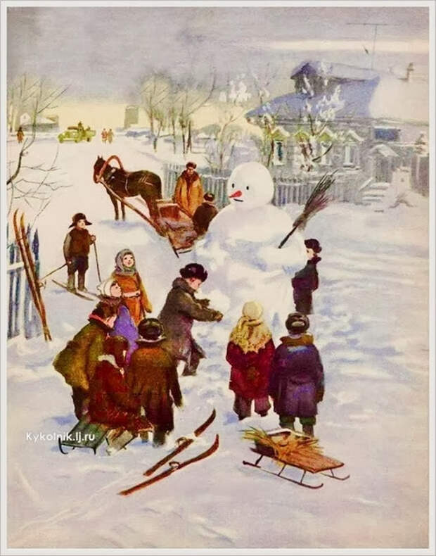 Ермолаев Адриан Михайлович (Россия 1900-1977) «Зимой» 1954