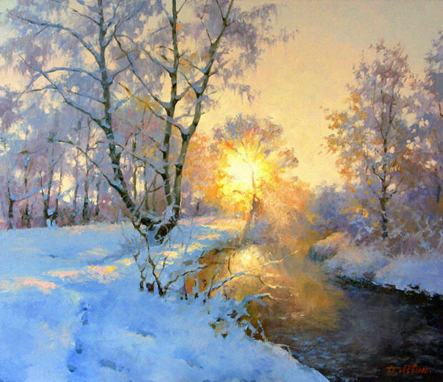 Прекрасные зимние пейзажи Дмитрия Лёвина