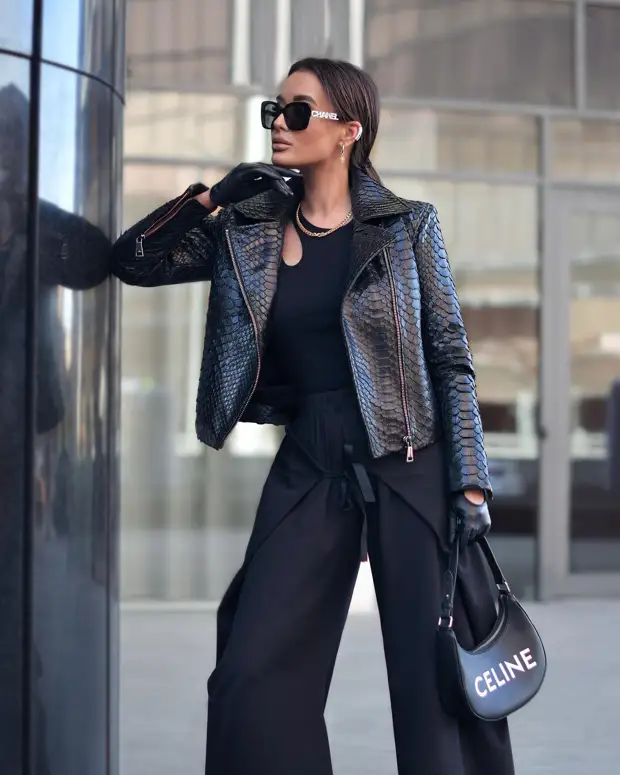 С чем носить кожаную косуху: 11 самых модных идей