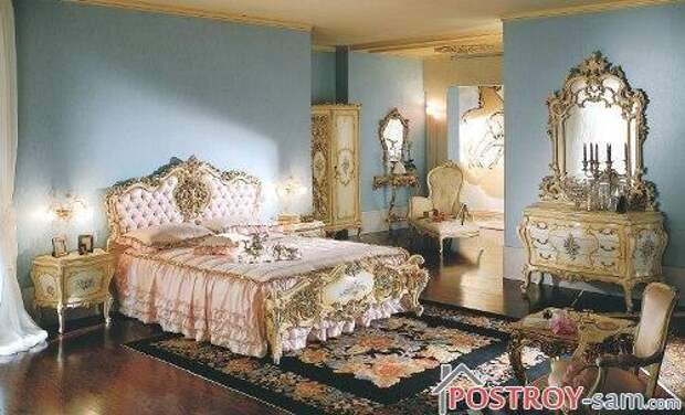 Красивая классическая спальня