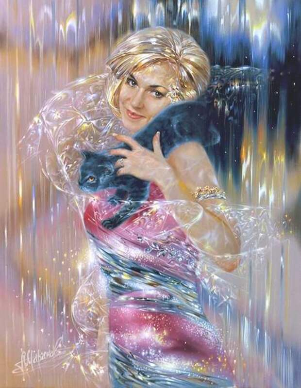 Портрет с британским котом (465x600, 162Kb)