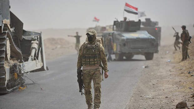 Бойцы сил быстрого реагирования Ирака под Киркуком