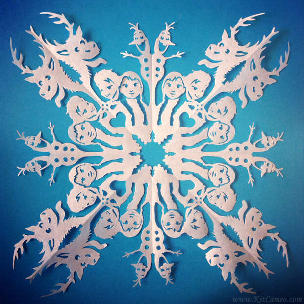 Frozen-Snowflake-Anna-and-Elsa