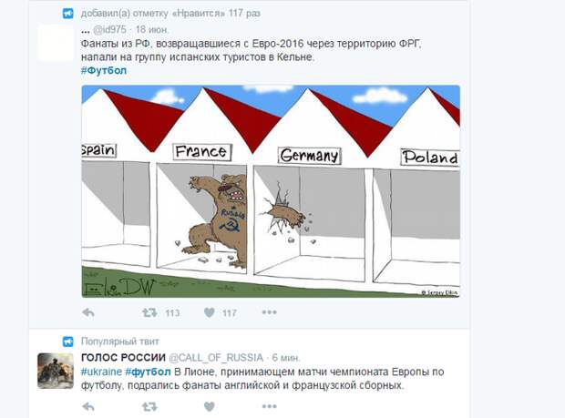 Пост в Твиттере