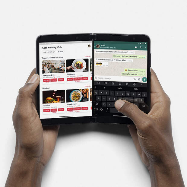 Snapdragon 888, два экрана AMOLED, тройная камера, 4450 мА·ч и Android 11 за 1500 долларов. Microsoft представила второе поколение смартфона Surface Duo