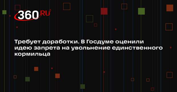 Депутат Нилов: запрет на увольнение единственного кормильца создает неравенство