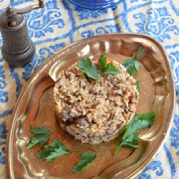 Пулао с куриными сердечками
