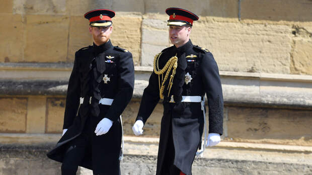 Эксперт расшифровал по губам разговор принцев Гарри и Уильяма на похоронах