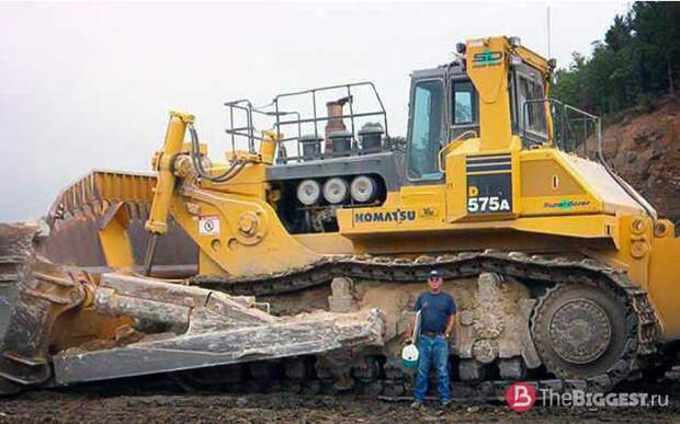 Самые большие бульдозеры: KOMATSU D575A 3SD