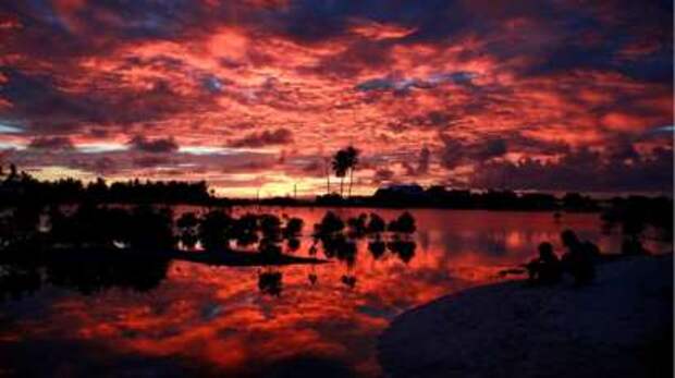 Кирибати на закате