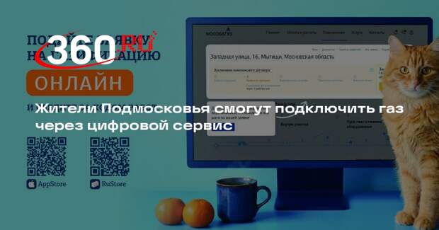 Жители Подмосковья смогут подключить газ через цифровой сервис