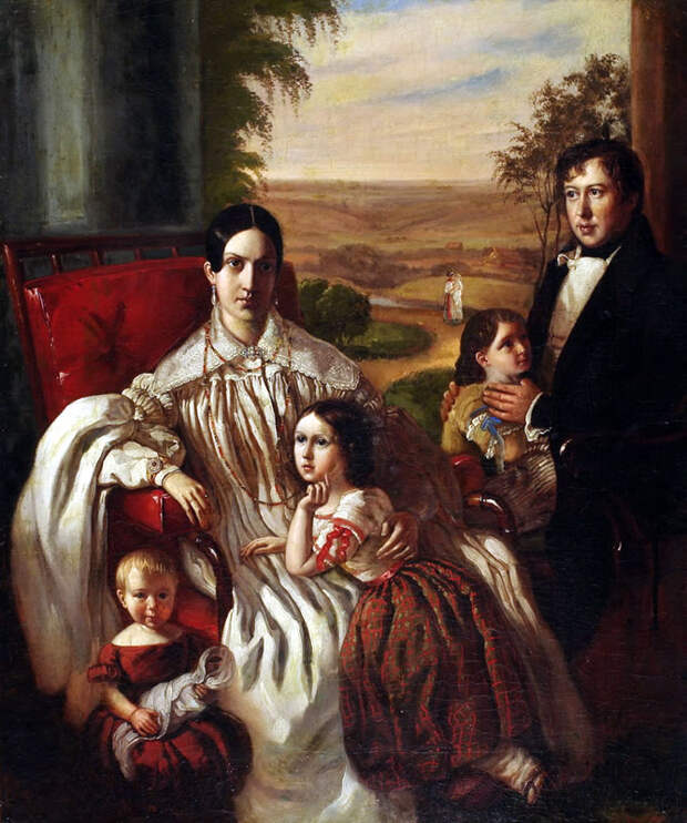 Семейный портрет Нащокиных