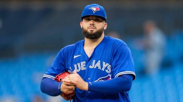 Blue Jays pitcher Alek Manoah